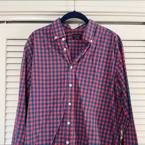 UNTUCKit Medium Button Down Blue and Plaid